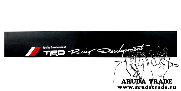 Наклейка на стекло TRD Racing Development (черная основа)