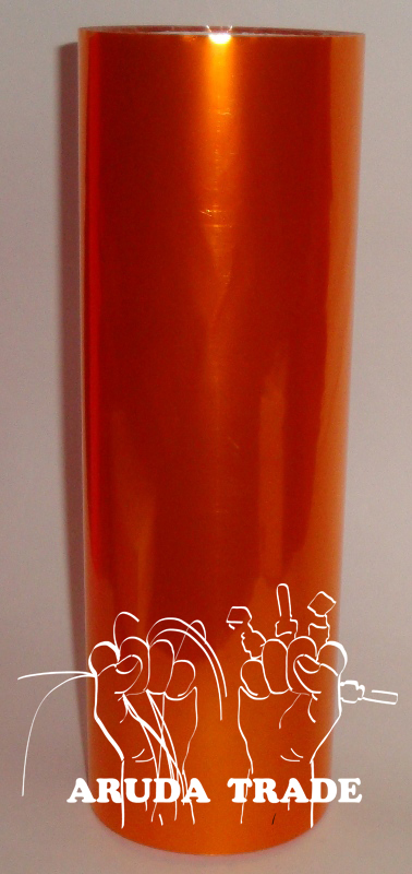 3-х слойная Антигравийная пленка на фары, оранжевая