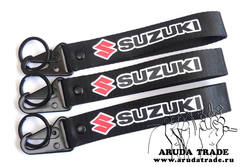 Брелок карабин Suzuki (черный)