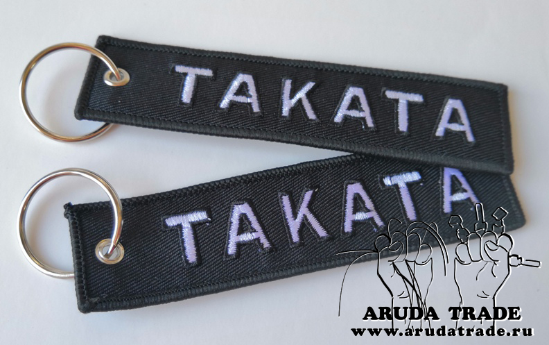 Брелок Takata (вышивка) черный