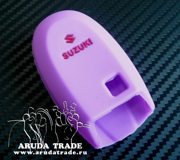 Силиконовый чехол на смарт ключ SUZUKI (фиолетовый)