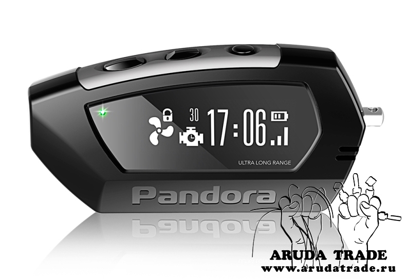 Силиконовый чехол на брелок Pandora DX - 90/91 (Черный)