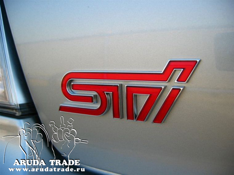Эмблема STI на кузов составная