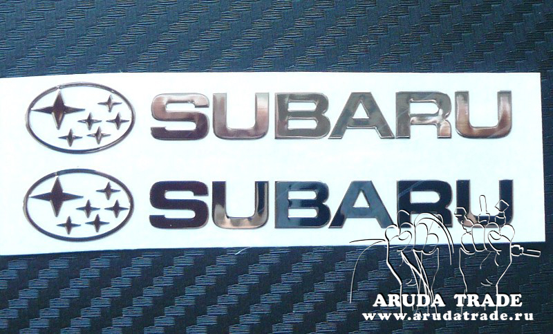 металлизированная наклейка SUBARU STI (2шт)