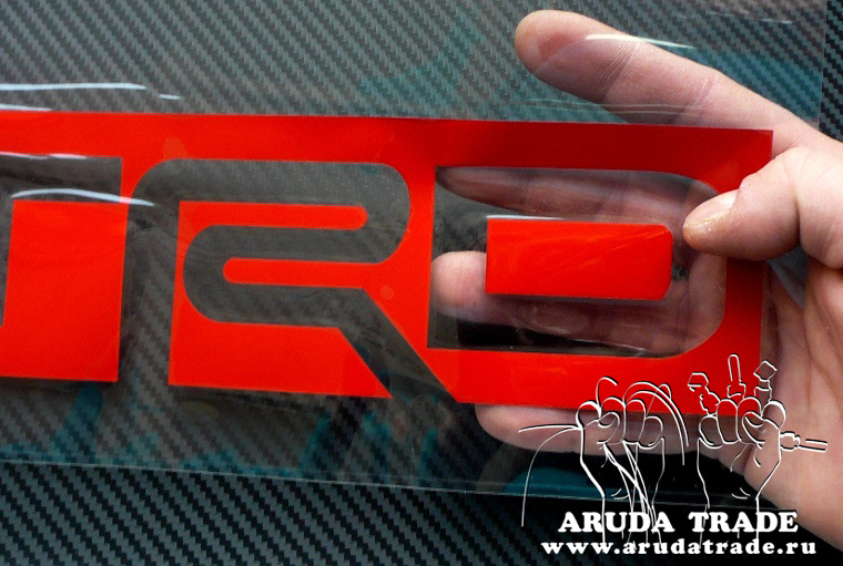 Оракал на стекло Racing Development TRD красно-белый №1 (94х7,5см)