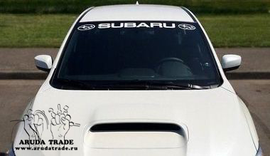 Оракал на стекло Subaru белый (94х8,5см)