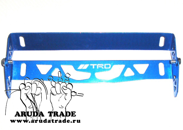 TRD Рамка под номер с регулируемым углом наклона (синяя)