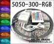 Многоцветная Светодиодная лента (300 светодиодов в 5м) + пульт Д/У