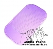 Фиолетовый противоскользящий Нано-коврик на панель авто (размер 8х14см)