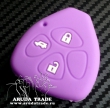 Силиконовый чехол на смарт ключ TOYOTA 3 кнопки (фиолетовый)