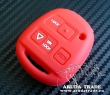 Силиконовый чехол на чип ключ LEXUS / TOYOTA (красный)