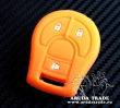 Силиконовый чехол на смарт ключ NISSAN чип ключ (оранжевый)
