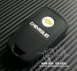 Силиконовый чехол на смарт ключ Chevrolet (черный) 3 кнопки