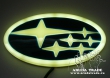 Эмблема Subaru хром - 4D плазма (светлая) 14 х 7,5см