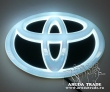 Эмблема Toyota хром - 4D плазма (светлая) 16 х 11см