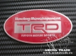 Круглый шильд Racing Development TRD (красный) алюминий