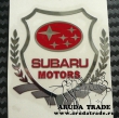 Металлизированный логотип SUBARU (красный)