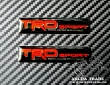 Шильдики Racing Development TRD (черные) 2шт комплектом