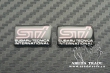 Шильдики Subaru (черные) STI 2шт мелкие