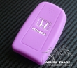 Силиконовый чехол на смарт ключ HONDA 3 кнопки, прорезь (Фиолетовый)