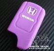 Силиконовый чехол на смарт ключ HONDA 3 кнопки, вырез (Фиолетовый)
