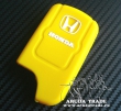 Силиконовый чехол на смарт ключ HONDA 3 кнопки, вырез (Желтый)