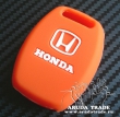 Силиконовый чехол на смарт ключ HONDA 3 кнопки (Оранжевый)