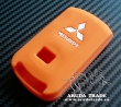 Силиконовый чехол на смарт ключ MITSUBISHI (оранжевый)