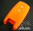 Силиконовый чехол на смарт ключ SUZUKI 2 кнопки (оранжевый)