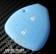 Силиконовый чехол на смарт ключ TOYOTA 2 кнопки (голубой)