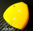 Силиконовый чехол на смарт ключ TOYOTA 2 кнопки (желтый)