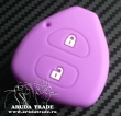 Силиконовый чехол на смарт ключ TOYOTA 2 кнопки (фиолетовый)