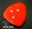 Силиконовый чехол на смарт ключ TOYOTA 3 кнопки (красный)