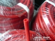 Силиконовый вакуумный шланг 4х7 мм (красный)