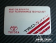 Табличка TRD Sportivo (красная, широкая) алюминий