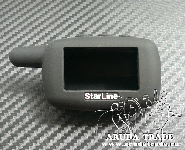 Силиконовый чехол на брелок Starline A9/ A8/ A6/ A4/ 24V (Черный)