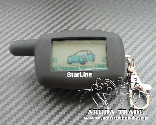 Силиконовый чехол на брелок Starline A9/ A8/ A6/ A4/ 24V (Черный)