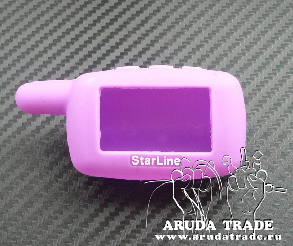 Силиконовый чехол на брелок Starline A9/ A8/ A6/ A4/ 24V (Фиолетовый)