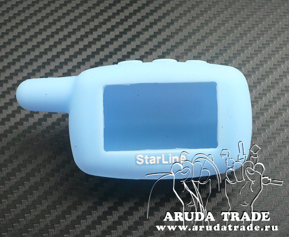Силиконовый чехол на брелок Starline A9/ A8/ A6/ A4/ 24V (Голубой)