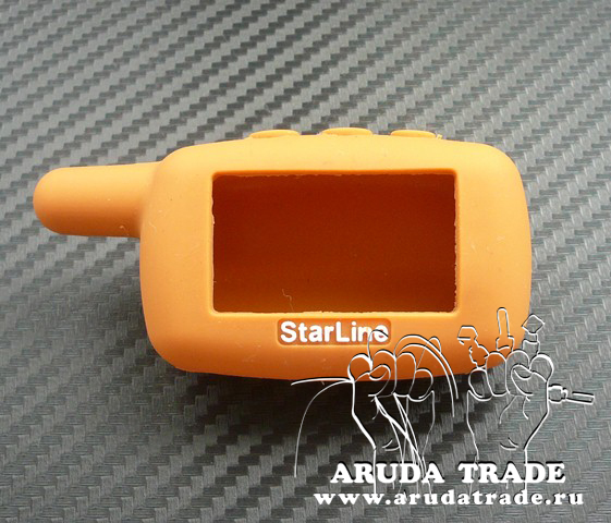 Силиконовый чехол на брелок Starline A9/ A8/ A6/ A4/ 24V (Коричневый)