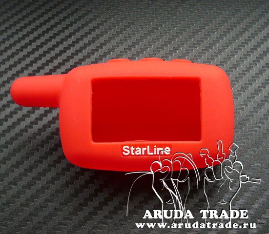 Силиконовый чехол на брелок Starline A9/ A8/ A6/ A4/ 24V (Красный)
