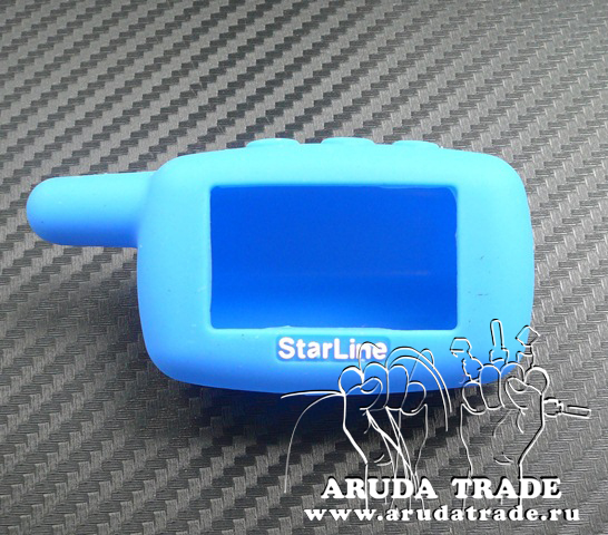 Силиконовый чехол на брелок Starline A9/ A8/ A6/ A4/ 24V (Синий)
