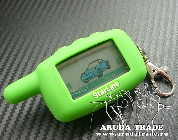 Силиконовый чехол на брелок Starline A9/ A8/ A6/ A4/ 24V (Зеленый)