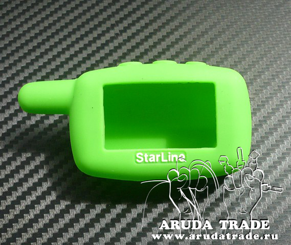 Силиконовый чехол на брелок Starline A9/ A8/ A6/ A4/ 24V (Зеленый)