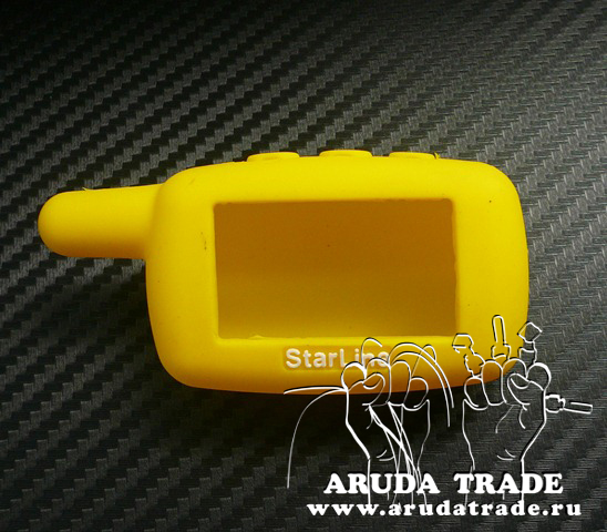 Силиконовый чехол на брелок Starline A9/ A8/ A6/ A4/ 24V (Желтый)