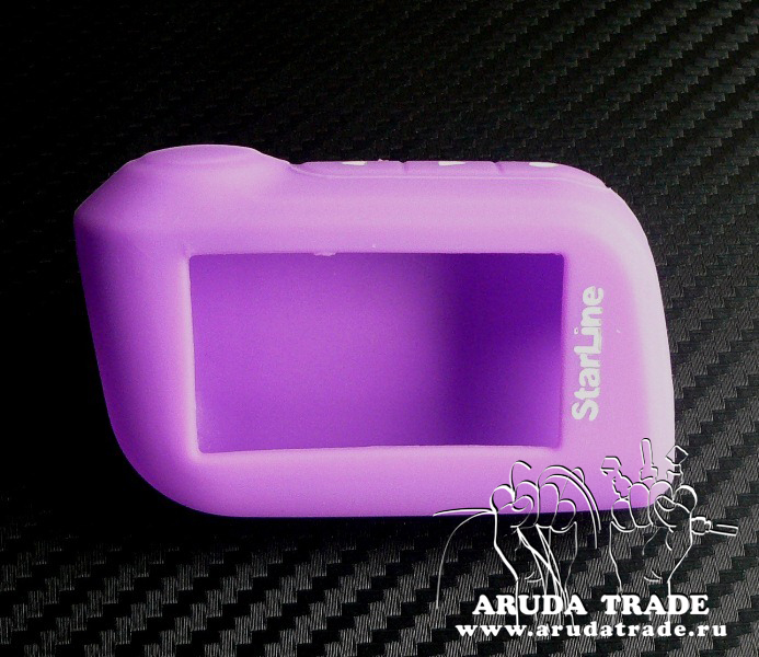 Силиконовый чехол на брелок Starline А93 / А63 (фиолетовый)