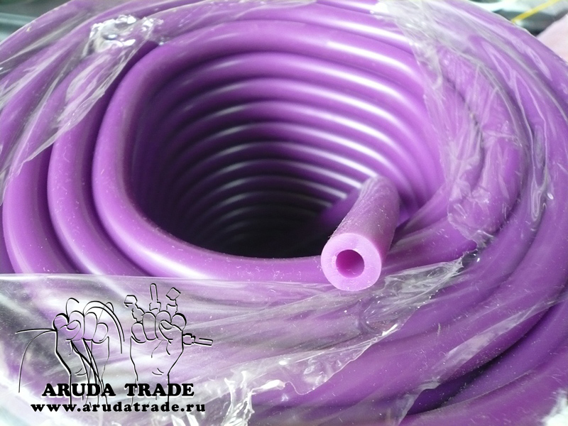 Силиконовый вакуумный шланг (фиолетовый) 5х10 мм