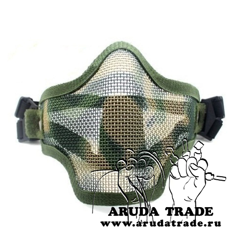 Тактическая маска сетка Зеленый Камуфляж