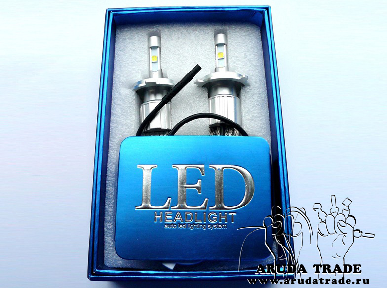 Светодиодные лампы Headlight LED CREE H4/6000k, 6000LM