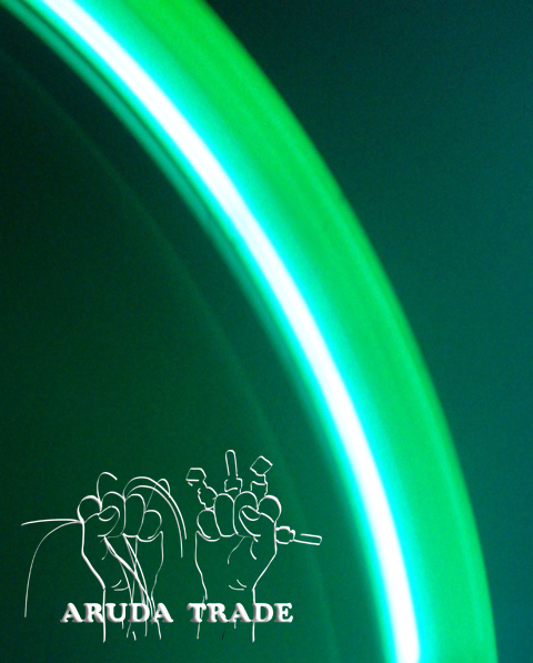 Светящиеся колпачки на ниппел - кубики зеленые